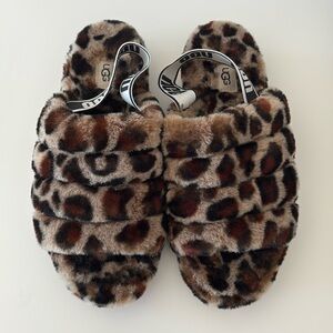 UGG Fluffilicious Leopard Slippers